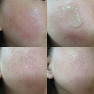 김정문알로에 큐어 큐어 알로에 리프레쉬 젤리 세럼, 큐어 알로에 하이드로 젤리 크림 — 5점을 준 리뷰어가 2021년 3월 올린 사용 사진