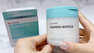 리더스코스메틱 리더스 카밍 바이오틱스 퀵 수딩 패드 — 5점을 준 리뷰어가 2022년 5월 올린 사용 사진