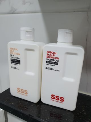 트리플에스 탈모 샴푸 275ml + 실크 트리트먼트 275ml — 4점을 준 리뷰어가 2021년 2월 올린 사용 사진