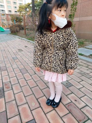 토박스코리아 베이비브레스 발레리나 — 5점을 준 리뷰어가 2021년 3월 올린 사용 사진