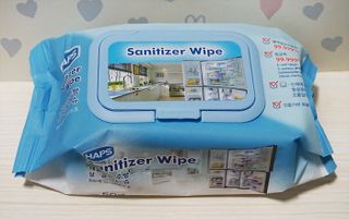 햅스 세균없는 주방 대형 2팩, HAPS sanitizer wipe — 5점을 준 리뷰어가 2022년 1월 올린 사용 사진