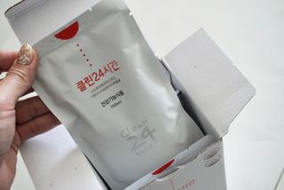 클린24시간 1BOX(5포) + 전용보틀(500ml) — 4점을 준 리뷰어가 2022년 10월 올린 사용 사진