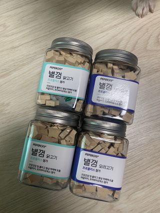 페페로니 자기전에 먹는 저알러지 껌 세트 치킨+오리 — 5점을 준 리뷰어가 2021년 7월 올린 사용 사진