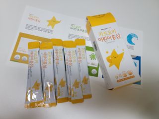 [이뮤니티플러스]우리아이 면역오키, 건강오키 _ 키즈오키 어린이홍삼 10포 1box — 3.5점을 준 리뷰어가 2022년 1월 올린 사용 사진