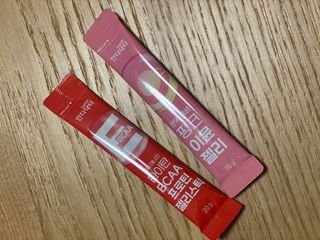 인디닥터 면역 생생 핑크 이뮨 젤리 + 타이탄 BCAA 프로틴 젤리스틱 — 5점을 준 리뷰어가 2022년 6월 올린 사용 사진