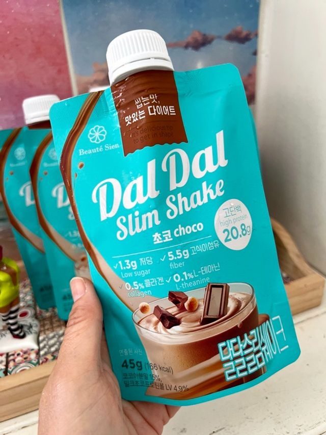 [블로그]달달슬림 맛있는 단백질 쉐이크 파우치 다이어트 식사대용 프로틴 파우더 보충제 리뷰 사진