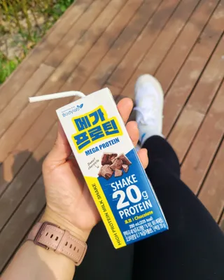 바디랩 프로틴음료 단백질쉐이크 메가프로틴 — 4.5점을 준 리뷰어가 2022년 4월 올린 사용 사진