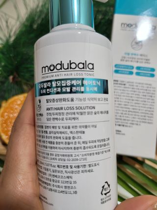 모두발라 탈모집중케어 헤어토닉 — 5점을 준 리뷰어가 2021년 12월 올린 사용 사진