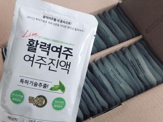 참유원 특허제조 활력 여주진액 여주즙 50포 — 5점을 준 리뷰어가 2022년 3월 올린 사용 사진