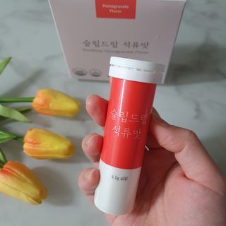 [슬림드랍 석류맛] 건기식 다이어트 보조제 겸 비타민 — 5점을 준 리뷰어가 2022년 1월 올린 사용 사진