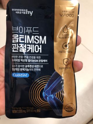 [브이푸드] 옵티MSM 관절케어 (70ml x30포) — 5점을 준 리뷰어가 2022년 6월 올린 사용 사진