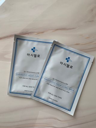 닥터마시멜로 닥터마스멜로 마블러스 아쿠아 클리닉 마스크 — 5점을 준 리뷰어가 2021년 3월 올린 사용 사진