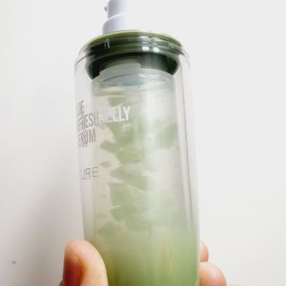 김정문알로에 큐어 큐어 알로에 리프레쉬 젤리 세럼, 큐어 알로에 하이드로 젤리 크림 — 5점을 준 리뷰어가 2021년 4월 올린 사용 사진