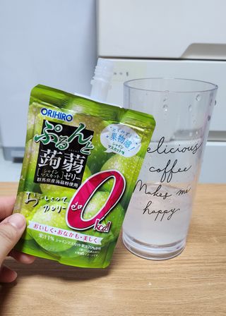 ORIHIRO 오리히로 곤약젤리 제로칼로리 130g 4종 4팩(맛별로 1팩씩) — 5점을 준 리뷰어가 2023년 2월 올린 사용 사진