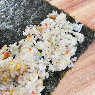 해풀잎 누구나 김밥*1ea [(혼합야채 35g *1ea,  김밥김 (5g, 5ea),  양념간장 (6g, 5ea), 참기름(5g, 2ea)] — 3.5점을 준 리뷰어가 2022년 7월 올린 사용 사진