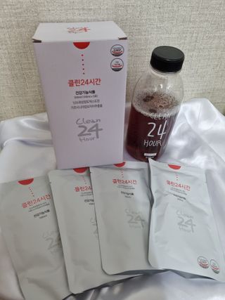 클린24시간 1BOX(5포) + 전용보틀(500ml) — 5점을 준 리뷰어가 2022년 8월 올린 사용 사진