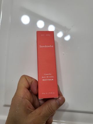 스킨큐어 산다화 카멜리아 안티 링클 멀티밤 — 5점을 준 리뷰어가 2022년 10월 올린 사용 사진