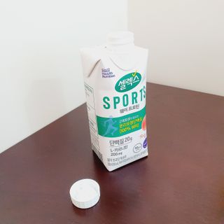 셀렉스스포츠 셀렉스 스포츠 웨이 프로틴 복숭아_ 330ml x 12팩 — 5점을 준 리뷰어가 2021년 4월 올린 사용 사진