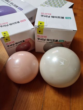 트라택 쿠셔닝 웨이트볼 0.5kg + 1kg SET — 4점을 준 리뷰어가 2022년 6월 올린 사용 사진