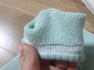 [사이즈가 있는 양말 필로이]여자 순면 통파일 꿀잠 수면 양말【 S, M, L 】3가지 사이즈_컬러 랜덤 3족 — 5점을 준 리뷰어가 2022년 10월 올린 사용 사진