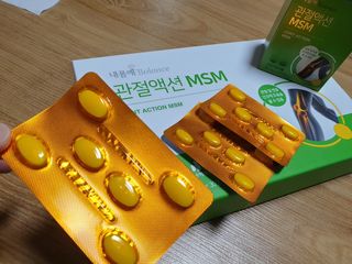서울약사신협_내몸애발란스관절액션MSM_850mg x 90정 — 5점을 준 리뷰어가 2021년 5월 올린 사용 사진