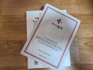 닥터마시멜로 마블러스 멀티 클리닉 마스크 — 5점을 준 리뷰어가 2021년 3월 올린 사용 사진
