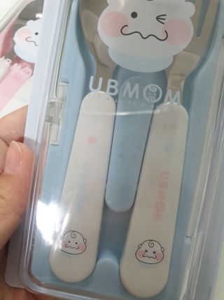 유비맘 스푼포크 케이스 세트 1+1 _컬러랜덤 발송 — 5점을 준 리뷰어가 2020년 12월 올린 사용 사진