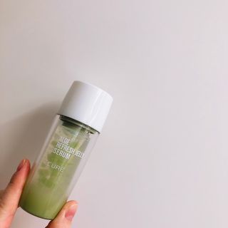김정문알로에 큐어 큐어 알로에 리프레쉬 젤리 세럼, 큐어 알로에 하이드로 젤리 크림 — 5점을 준 리뷰어가 2021년 2월 올린 사용 사진