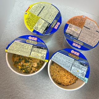 NISSIN 닛신 컵누들  4종 - 씨푸드오리지날, 씨푸드 스파이시, 씨푸드 커리, 씨푸드 XO소스 — 4점을 준 리뷰어가 2022년 11월 올린 사용 사진
