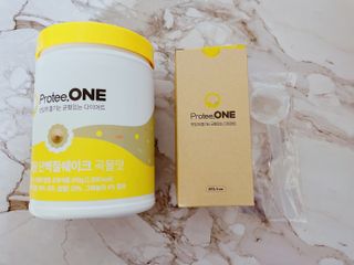 프로티원 단백질쉐이크 곡물맛 2주분 1통+보틀 — 5점을 준 리뷰어가 2021년 4월 올린 사용 사진