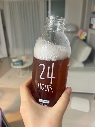 클린24시간 1BOX(5포) + 전용보틀(500ml) — 5점을 준 리뷰어가 2023년 6월 올린 사용 사진