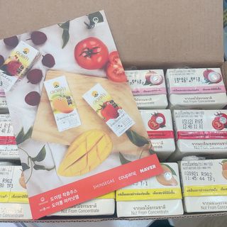 도이캄 착즙 완숙 토마토 200ml 12팩 무설탕 태국왕실 기내식주스 — 5점을 준 리뷰어가 2021년 2월 올린 사용 사진