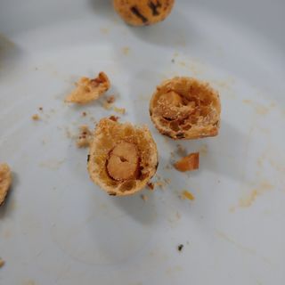 오리온 오징어땅콩의 짭짤고소 신제품, 구운김땅콩 — 5점을 준 리뷰어가 2022년 5월 올린 사용 사진