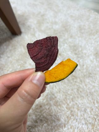 딜라이트 프로젝트 원물칩 2종 6ea(비트 믹스칩, 단호박 믹스칩) — 5점을 준 리뷰어가 2022년 4월 올린 사용 사진