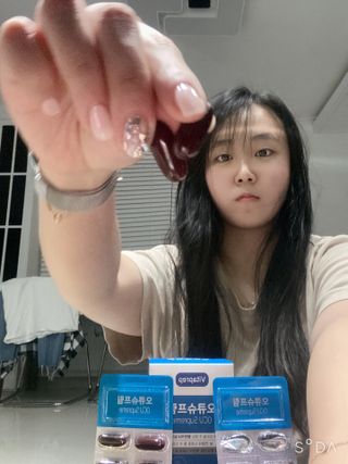 뉴트리션팩토리 비타프렙 오큐슈프림 루테인 오메가3 1050mg — 4점을 준 리뷰어가 2021년 6월 올린 사용 사진