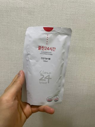 클린24시간 1BOX(5포) + 전용보틀(500ml) — 5점을 준 리뷰어가 2023년 6월 올린 사용 사진
