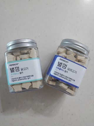페페로니 자기전에 먹는 저알러지 껌 세트 치킨+오리 — 5점을 준 리뷰어가 2021년 7월 올린 사용 사진
