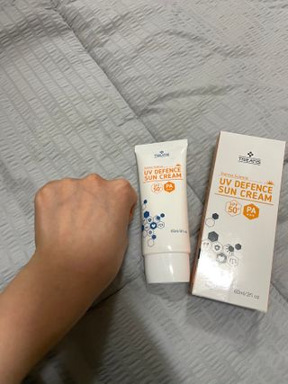 [트리티스] UV 디펜스 선크림 PA+++ / SPF50+  60ml — 5점을 준 리뷰어가 2021년 1월 올린 사용 사진