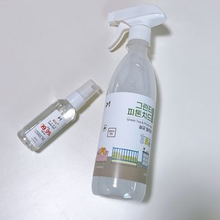 [엠메이데이] 그린티 피톤치드 감쪽같이 500ml + 손소독액 50ml — 4.5점을 준 리뷰어가 2022년 2월 올린 사용 사진