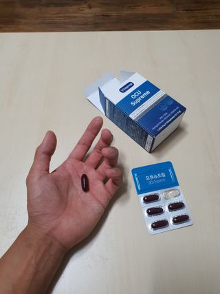 뉴트리션팩토리 비타프렙 오큐슈프림 루테인 오메가3 1050mg — 5점을 준 리뷰어가 2021년 8월 올린 사용 사진
