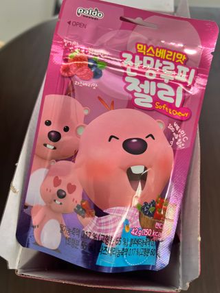 [팔도] 잔망루피젤리 믹스베리맛 42g 8개 — 5점을 준 리뷰어가 2022년 3월 올린 사용 사진
