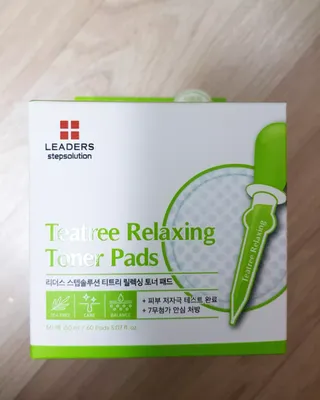 리더스코스메틱 리더스 스텝솔루션 티트리 릴렉싱 토너 패드 — 5점을 준 리뷰어가 2022년 5월 올린 사용 사진