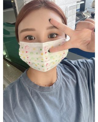 [숨그림] 덴탈마스크 짱구 우리아이 그리고 내가 쓰는 믿을수있는 케릭터 마스크 — 5점을 준 리뷰어가 2021년 9월 올린 사용 사진