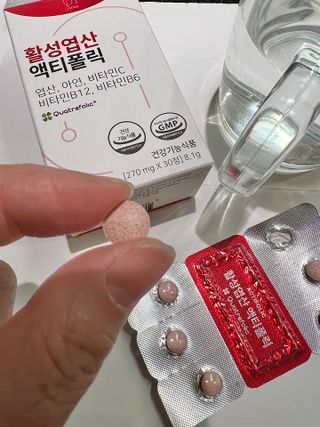 [리노브] 4세대 활성엽산 액티폴릭 270mg x 30정 — 5점을 준 리뷰어가 2022년 9월 올린 사용 사진