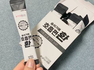 푸름웰니스 부아메라 프로폴리스 도라지 호흡편환 20포 — 3점을 준 리뷰어가 2022년 4월 올린 사용 사진