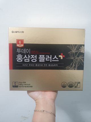 서울약사신협_투데이홍삼정플러스스틱_10g x 30포 — 5점을 준 리뷰어가 2021년 1월 올린 사용 사진