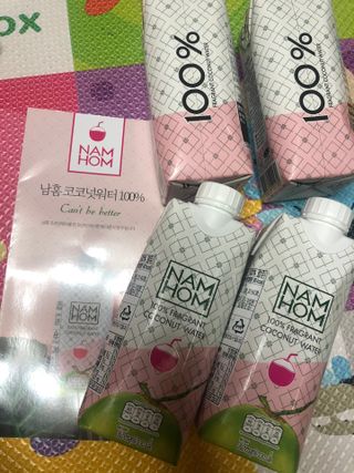 남홈 코코넛워터 주스 100퍼센트 — 5점을 준 리뷰어가 2021년 3월 올린 사용 사진