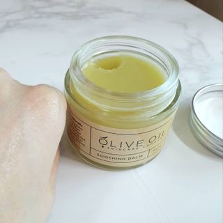 올리브 오일 스킨케어 컴퍼니 [OOSC] 순한 베이비 퓨어 수딩밤 오리지널 60g — 5점을 준 리뷰어가 2021년 5월 올린 사용 사진