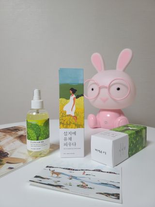 르플랑 제주 센티드 디퓨저 패브릭 퍼퓸 세트 5종 중 택1 — 3점을 준 리뷰어가 2021년 8월 올린 사용 사진