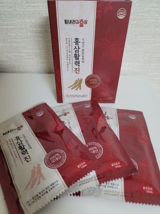 힘내라김홍삼 홍삼활력진 50ml x 5포 — 4점을 준 리뷰어가 2021년 3월 올린 사용 사진